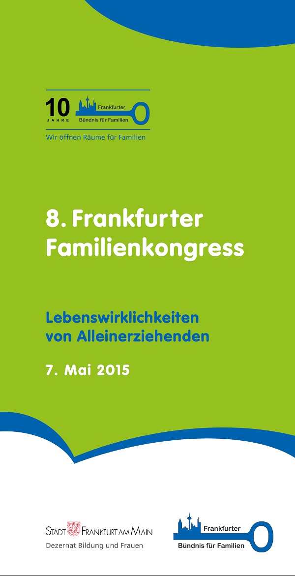 Programmflyer 8. Frankfurter Familienkongress 2015 Kongress 2015 Flyer Cover